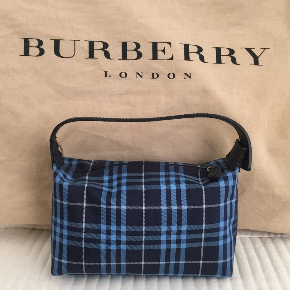 NWOT Burberry Mini Blue Plaid Purse !!!! Too Cute!